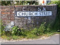 TM4678 : Church Street sign by Geographer