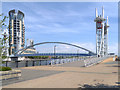 SJ8097 : Lowry (Millennium) Bridge, Salford Quays by David Dixon