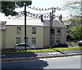 SO1911 : Birds on a wire artwork, Brynmawr by Jaggery