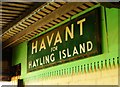 SZ7198 : 'Havant for Hayling Island' enamel sign, South Hayling by nick macneill