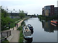 TQ3784 : River Lee Navigation at Hackney Wick by Malc McDonald