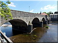 SO0451 : West side of Wye Bridge between Llanelwedd and Builth Wells by Jaggery