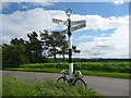 NT6075 : East Lothian Landscape ELCC Fingerpost at Grangemuir Junction by Richard West