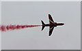 SK9578 : Red Arrow near RAF Scampton by J.Hannan-Briggs