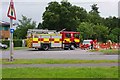 SO8173 : Forge Recycling (2) - Fire Engine waiting to enter premises, Stourport Road, Kidderminster by P L Chadwick