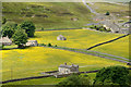 NZ0003 : Buildings and meadows of  Arkengarthdale by Trevor Littlewood