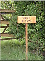 TM3178 : Wood Farm sign by Geographer