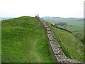 NY7266 : Hadrian's Wall near Thorny Doors by David Purchase