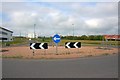 NZ4348 : Traffic Island, A182 East Cliff Road by Mick Garratt