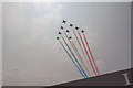 SU8808 : Red Arrows Big Arrow at Goodwood Festival of Speed 2013, West Sussex by Christine Matthews