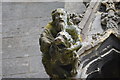 TF1444 : Carved man and animal, St Andrew's church, Heckington by Julian P Guffogg