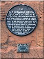 SP3379 : Old Grammar School Plaque by David Dixon