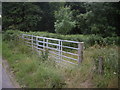 NO7497 : Double field gates near the Burn of Coy by Stanley Howe