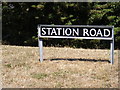 TM3491 : Station Road sign by Geographer