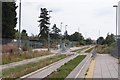 TL4661 : Cambridge Science Park busway stop by Mr Ignavy