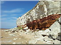 TF6741 : Hunstanton's famous stripy cliffs by Helen Steed