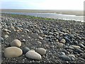 SD1378 : Large stones on beach near Silecroft by Andy Deacon