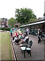 SK3691 : Spectators at the ready, Firth Park Bowling Club, Firth Park, Sheffield by Terry Robinson