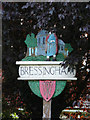 TM0881 : Bressingham Village sign by Geographer