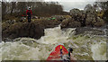 NH4892 : River Carron, rapid 550m below East Amat bridge by Andy Waddington