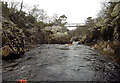 NH5092 : Footbridge below the Carron gorge by Andy Waddington