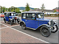 NT4936 : Vintage Austin 7 Box saloons at Galashiels by Walter Baxter