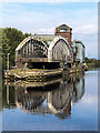 SJ7697 : Barton Road Swing Bridge by William Starkey