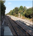 SS5996 : Remains of a railway bridge near Gowerton railway station by Jaggery