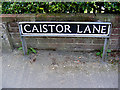 TG2603 : Caistor Lane sign by Geographer