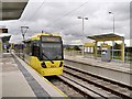 SJ9299 : Ashton West Metrolink Stop by David Dixon