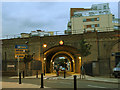 TQ3479 : Marine Street railway bridge by Stephen Craven