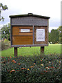 TL9141 : All Saints Church Notice Board by Geographer