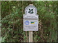 TM4669 : National Trust Sign near Dunwich Heath by David Hillas