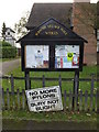 TM0944 : Burstall Village Notice Board by Geographer