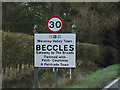 TM4288 : Beccles Town sign by Geographer