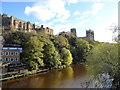 NZ2742 : View of Durham Cathedral and the riverbanks in autumn colours by Robert Graham