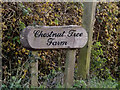 TM2459 : Chestnut Tree Farm sign by Geographer