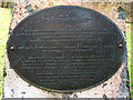 NY3704 : 'Turning Point' dedication plaque, Rothay Park by Karl and Ali