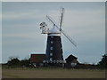 TF8343 : Tower mill on the coast, Burnham Overy Staithe by Richard Humphrey