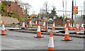 J3683 : Road construction, Jordanstown (4) by Albert Bridge