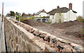 J3784 : New wall and vacant house, Jordanstown by Albert Bridge