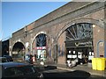 SP0687 : Businesses in the railway arches beneath Snow Hill station by Robin Stott