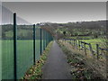 SE1236 : Public Footpath outside Nab Wood Grammar School by Chris Heaton