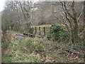 SS9188 : Disused railway at river crossing north of Llangeinor by eswales