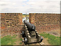 TQ6575 : Tilbury Fort: cannon by Stephen Craven