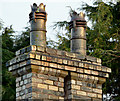 J3774 : Chimney and chimney pots, Sydenham Avenue, Belfast by Albert Bridge