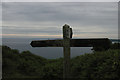 SW9939 : Junction of paths and view across Veryan Bay, on the Dodman Point by Christopher Hilton