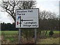 TM2440 : Roadsign on Felixstowe Road by Geographer