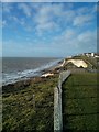 TQ4100 : Cliffs at sea front Peacehaven by PAUL FARMER