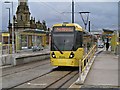 SD9305 : Metrolink Tram at Oldham Mumps Interchange by David Dixon